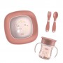 Детский набор для кормления Chicco Set Pappa, от 1 года, розовый, 5 предметов (16201.15)