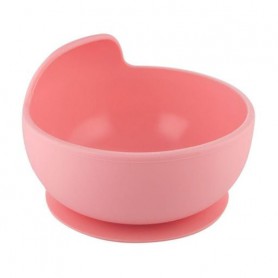 Миска Canpol Babies силиконовая, на присоске, розовая, от 6 месяцев, 330 мл (51/400_pin)