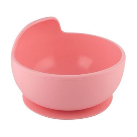 Миска Canpol Babies силиконовая, на присоске, розовая, от 6 месяцев, 330 мл (51/400_pin)