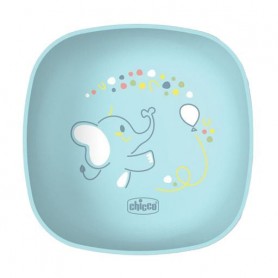 Детская тарелка Chicco Bowl With Lid с крышкой, голубая, от 6 месяцев (16001.25)