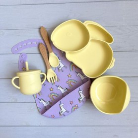 Набір дитячого посуду img_e9289 Y2 Y11 тарілка-кролик Newsun new (1246420)