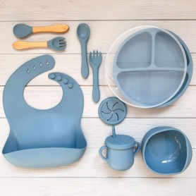 Набір посуду для прикорму RNSHW синьо-сірий Y21 Newsun new (1246172)
