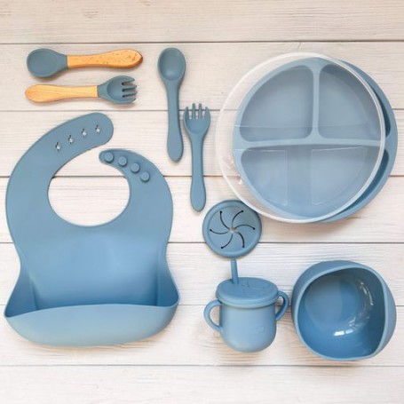 Набір посуду для прикорму RNSHW синьо-сірий Y21 Newsun new (1246172)