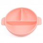 Глибока трисекційна силіконова тарілка 2Life Y12 560 мл Рожевий (v-11079) (1250932)