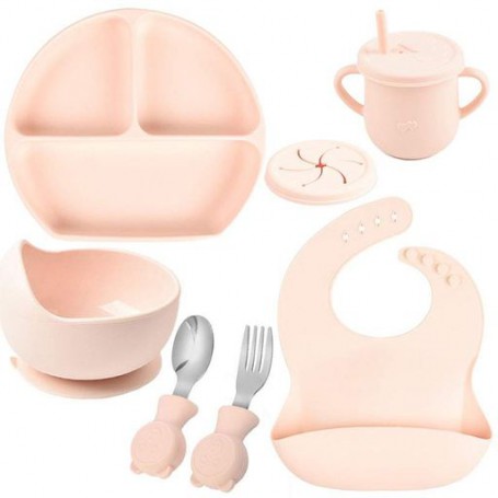 Набір посуду 2Life Y4 6 предметів Рожевий (n-11160) (1251424)