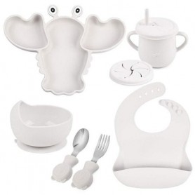 Набір силіконового посуду 2Life Y23 6 предметів Білий (v-11197) (1250977)