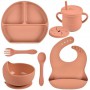 Набір силіконового посуду 2Life Y27 6 предметів Коричневий (v-11004) (1251268)