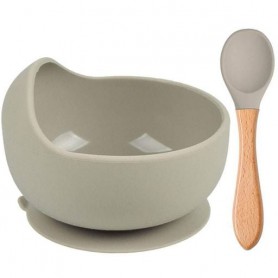 Набір силіконового посуду 2Life Y20 2 предмети Бежевий (v-11584) (1251432)