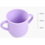 Набір силіконового посуду 2Life Y2 Фіолетовий 7 предметів та іграшка пірамідка Y11 v-11815 (1248038)