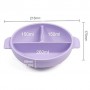 Набір дитячого силіконового посуду 2Life Y2 із 7 предметів Фіолетовий (v-11505) (1251067)