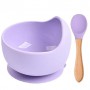Набір силіконового посуду 2Life Y2 2 предмети Фіолетовий (v-11567) (1251325)