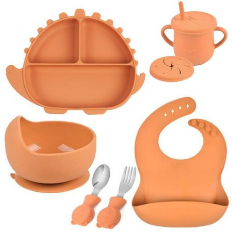 Набір силіконового посуду 2Life Y25 6 предметів Помаранчевий (v-11270) (1251275)