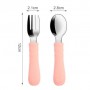 Набір дитячого посуду 2Life Y12 тарілка Білка та прибори Рожевий (v-12092) (1248395)