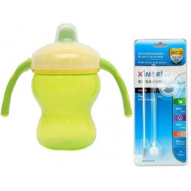 Поїльник-непроливайка та приладдя для чищення 2Life 200 мл Зелений (n-11924) (1248383)