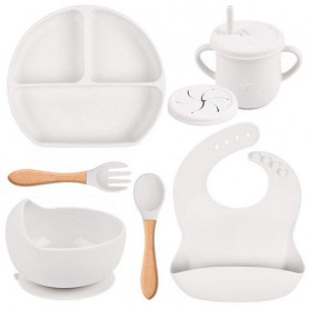 Набір силіконового посуду 2Life Y23 6 предметів Білий (v-11151) (1250928)