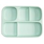 Дитяча п'ятисекційна силіконова тарілка з присоскою 2Life 700 мл М'ятний (vol-10187) (1251184)