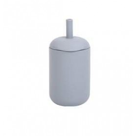 Силіконова, безпечна дитяча чашка з соломинкою без вмісту бісфенолу А, 175 мл, Leaden (1244063)