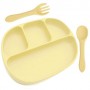 Набір силіконового посуду 2Life 3 предмети Жовтий (vol-10674) (1250904)