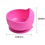 Силіконова кругла глибока тарілка для перших страв на присосці 2Life Y8 350 мл Рожевий (n-10666) (1250897)