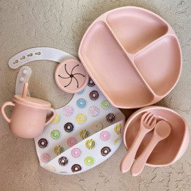 Набір дитячого посуду RNPR img_e5886 кругла принт силікон Y4 Newsun new (1246088)