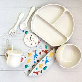 Набір посуду з силікону для дітей RPPR img_e6621 кругла Y23 Newsun new (1246089)