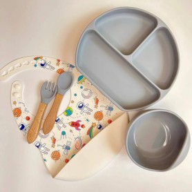 Дитяча посудина RNPR img_e4771 кругла принт дерево Y18 Newsun new (1246212)