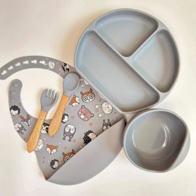 Дитяча посудина RNPR img_e4767 кругла принт дерево Y18 Newsun new (1246210)