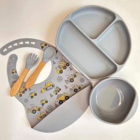 Дитяча посудина RNPR img_e4763 кругла принт дерево Y18 Newsun new (1246207)