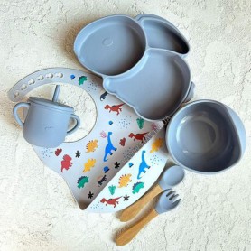Набір дитячого посуду RA 2388 кролик принт дерево Y21 Newsun new (1246125)