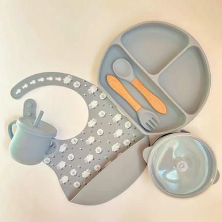 Дитяча посуда RNPR img_e4703 кругла принт дерево Y18 овечки Newsun new (1246277)