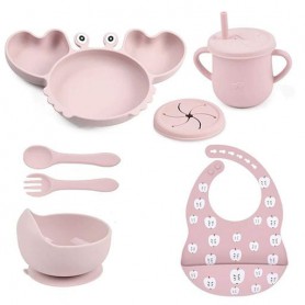 Набір посуду краб KRP Y26 принт силікон (для дитини) Newsun new (1246064)