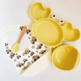 Силіконова посуда для дітей KRPR img_e6182 прибори дерево Newsun new (1248943)