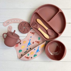 Силіконова посуда для дітей RNPR img_e9527 Y16 з круглою тарілкою Newsun new (1246414)