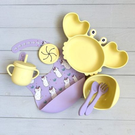 Набір дитячого посуду img_e9319 Y2 Y11 тарілка-краб Newsun new (1246461)