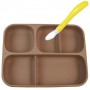 Набір силіконового посуду 2Life 2 предмети Коричневий (vol-10732) (1250871)