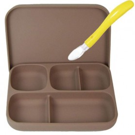 Набір силіконового посуду 2Life 2 предмети Коричневий (vol-10731) (1250864)