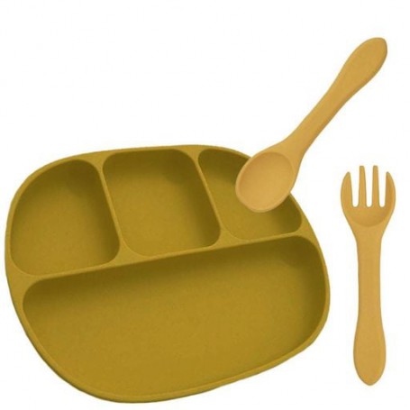 Набір силіконового посуду 2Life 3 предмети Коричневий (n-10675) (1250770)