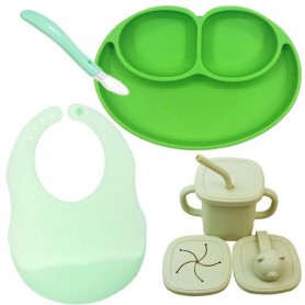 Набір силіконовий посуд 2Life 4 предмети Зелений (vol-10439) (1250757)