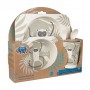 Бамбуковый набор посуды Canpol Babies Lemur серый, с 1 года, 5 шт (9/214)