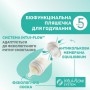 Бутылочка для кормления Chicco Perfect 5 Love пластиковая, с силиконовой соской, с рождения, синяя, 150 мл (20211.21.40)