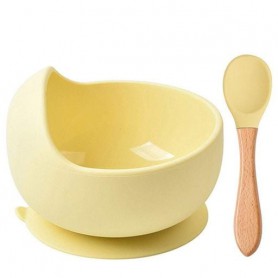 Набір силіконового посуду 2Life Y11 2 предмети Жовтий (v-11576) (1251335)