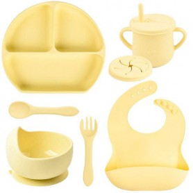 Набір силіконового посуду 2Life Y11 6 предметів Жовтий (vol-10988) (1251058)