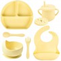 Набір силіконового посуду 2Life Y11 6 предметів Жовтий (vol-10988) (1251058)