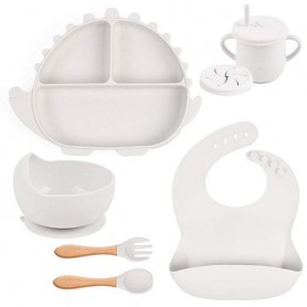 Набір силіконового посуду 2Life Y23 6 предметів Білий (v-11254) (1251165)