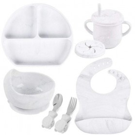 Набір силіконового посуду 2Life Y1 6 предметів Мармур (v-11157) (1251423)