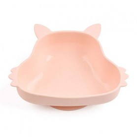 Силіконова глибока тарілка 2Life Білка Y4 350 мл Рожевий (v-11108) (1250996)
