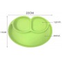 Силіконова миска килимок для годування дитини 22х15 см Салатовий (vol-908) (1248313)
