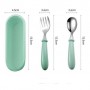 Набір посуду 2Life тарілка D10 та прилади в кейсі Зелений (v-11794) (1248034)