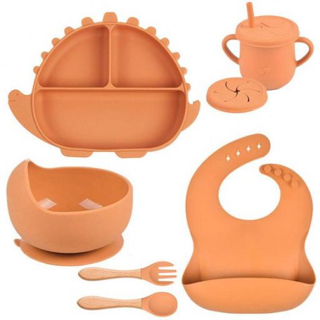 Набір силіконового посуду 2Life Y25 6 предметів Помаранчевий (v-11255) (1251166)