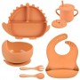 Набір силіконового посуду 2Life Y25 6 предметів Помаранчевий (v-11255) (1251166)